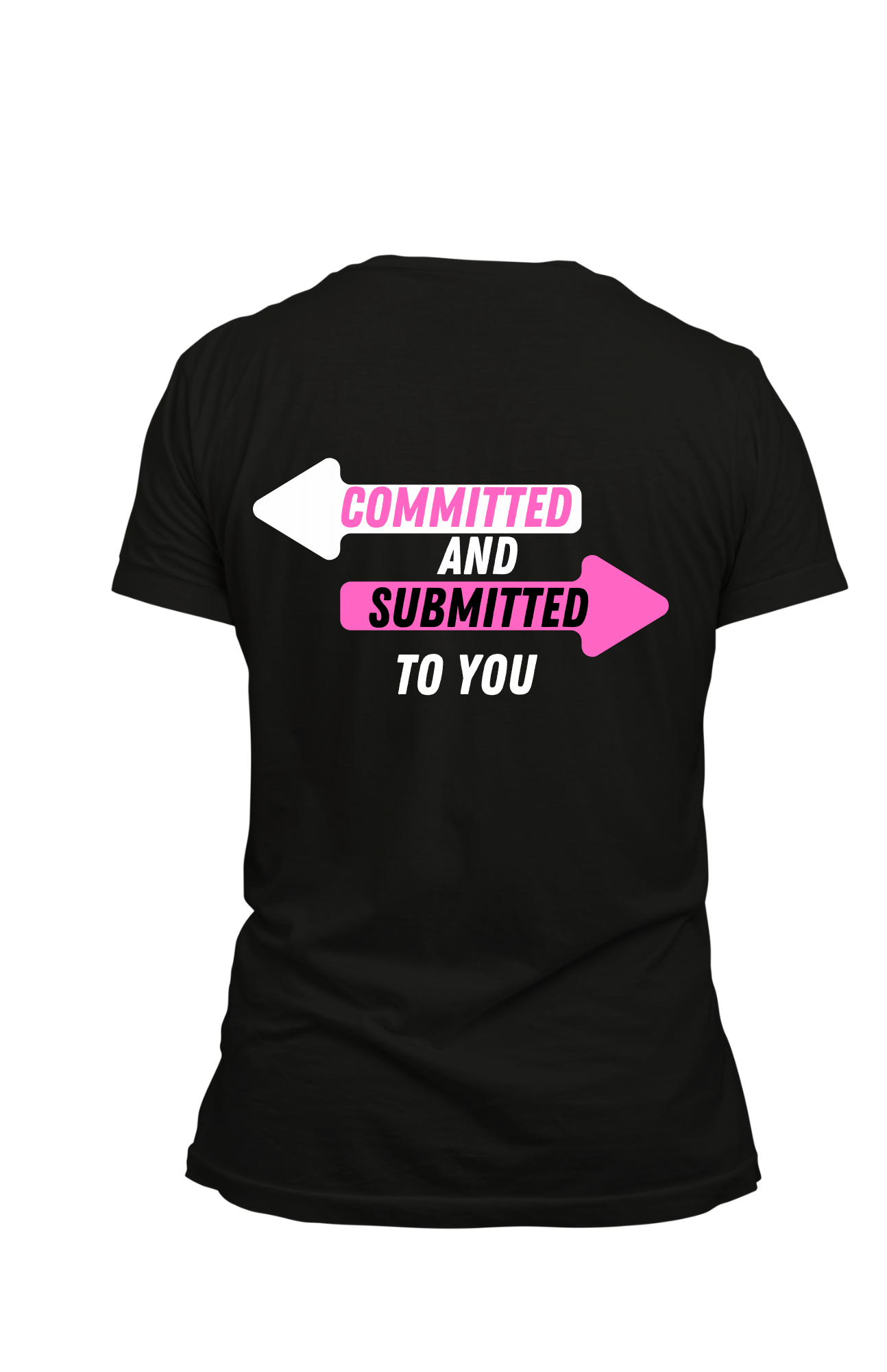 "God's Perfect Will" Pink, White & Black T-Shirt