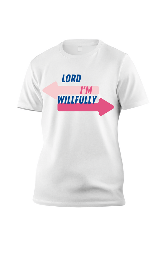 "God's Perfect Will" Pink & Blue T-Shirt